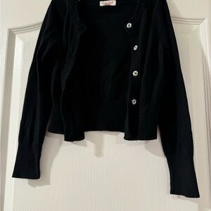 Cat & Jack Black Button-Up Kids Cardigan